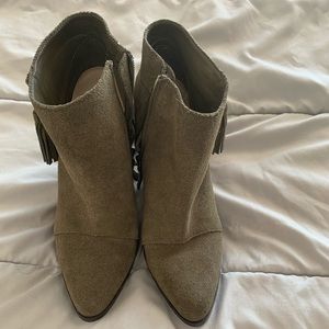 Sole Society Suede booties with tassel.  Size 9.